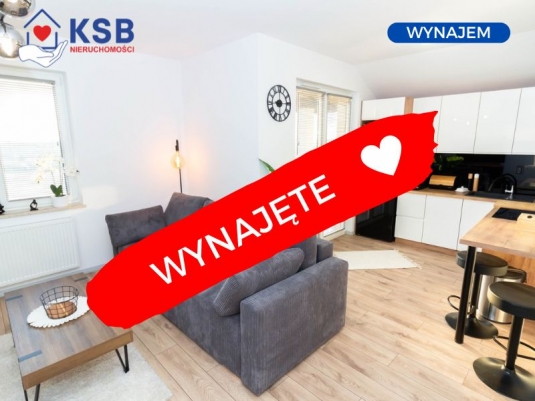 Do wynajęcia NOWE mieszkanie 3 pokoje, garaż – Zielony Stok - 49m2