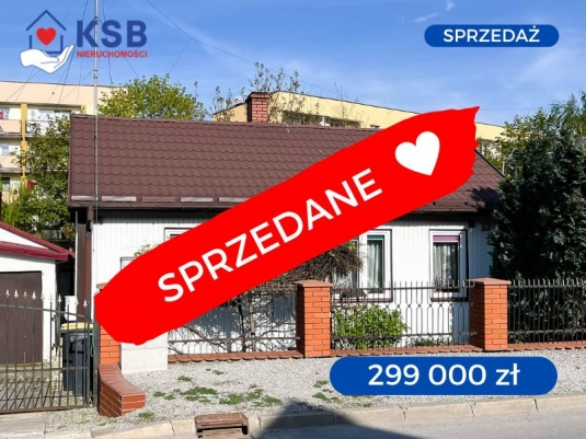 Dom w Ostrowcu na Osiedlu Stawki 49,38m2 - zadbana działka + domek gościnny