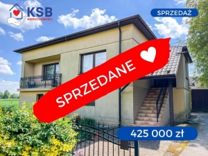 Dom w zielonej okolicy 85m2 + garaż, działka 1500m2 - Obręczna obok Ostrowca Św.