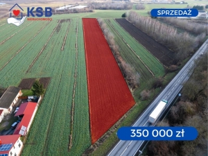 Działka usługowa - przy drodze 9 - ul. Ostrowiecka, Kunów - 7675m2