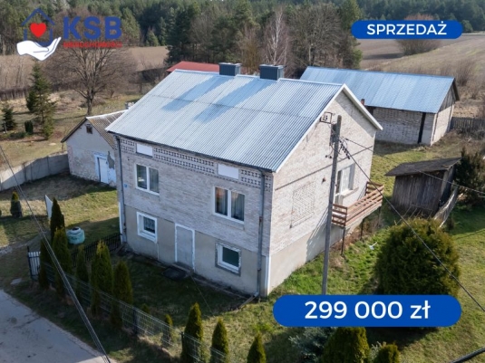 Dom w zielonej okolicy 100,5m2 + działka 0,99ha w Podgórzu obok Ostrowca Św.