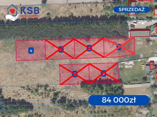 Działka budowlana w Magoniach w otoczeniu lasu - 1200m2